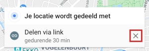 google maps locatie delen android